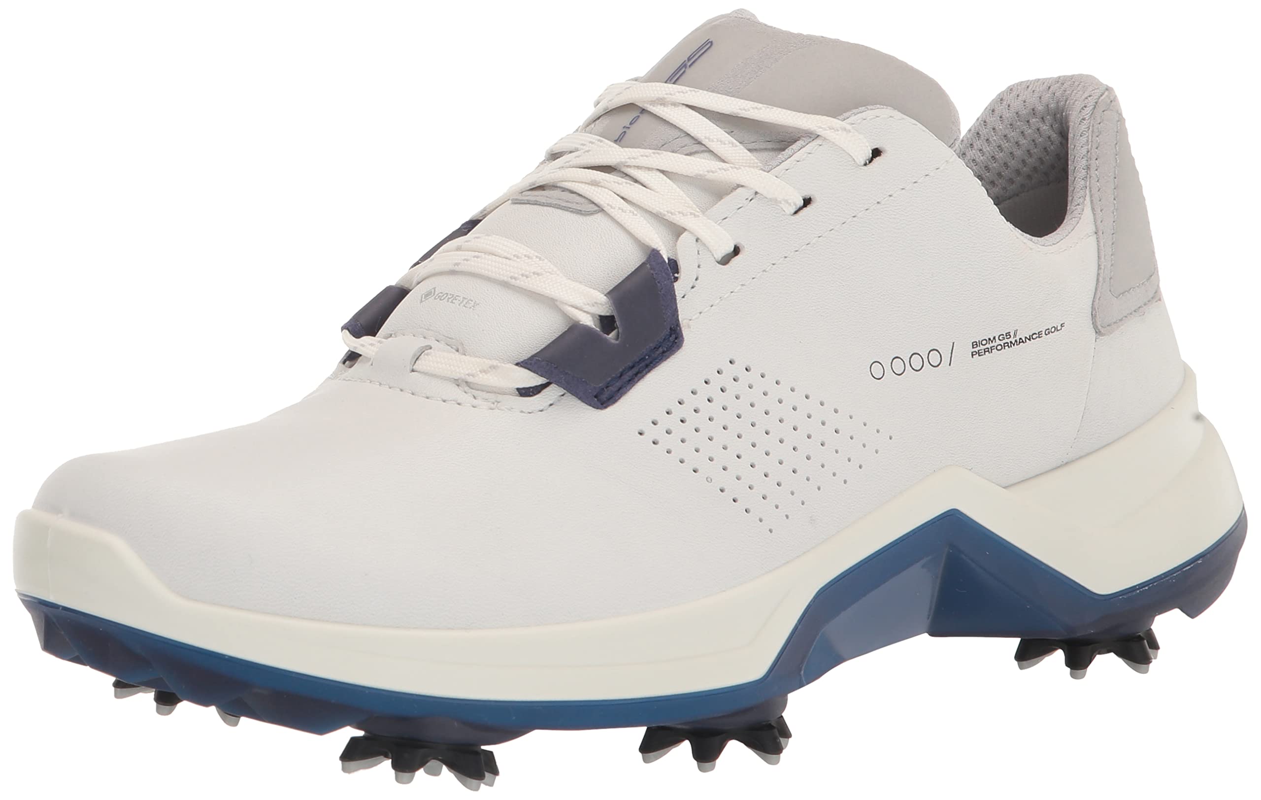 

ECCO Men s Biom G5 Gore-TEX Waterproof Golf Shoes, White/Blue Depths, 11-11.5