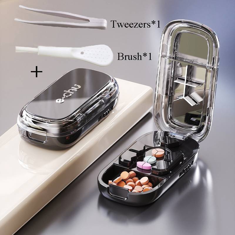 

Pill Cutter Food Grade Material Compact and Portable Multifunctional Medicine Cutter 2/3/4 in 1 Fits Multiple Pills at Once