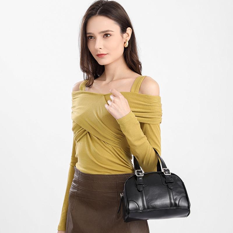 High-Quality Texture Bag for Women 2025 New Korean Retro Handbag Niche Girl Versatile Shoulder Crossbody Bag
