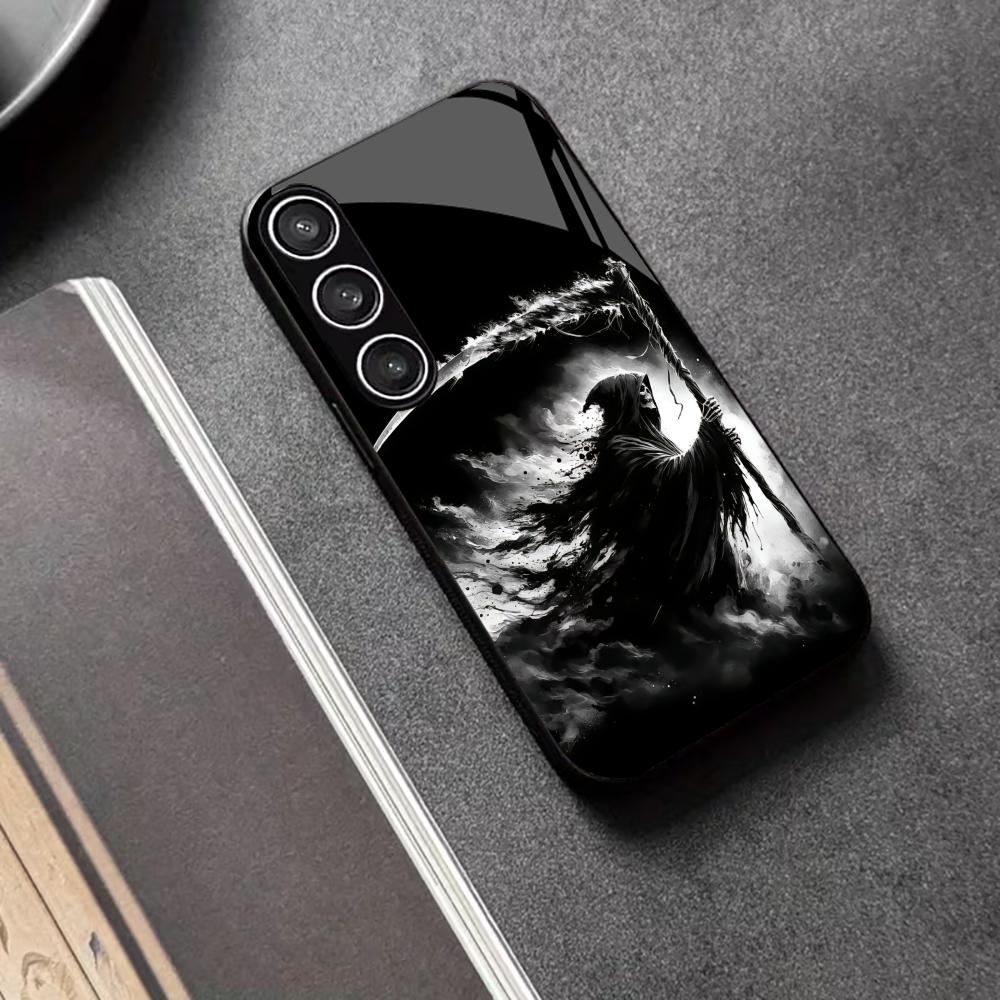 Game Anime Death Deity Exquisite PhoneCase Glass PhoneCase for Samsung Galaxy S26 S25 S24 S23 S22 FE Ultra Plus Dropresistant