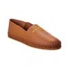 Ferragamo Gus Leather Espadrille Brown