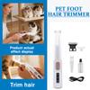 Waterproof Pet Hair Trimmer with Rechargeable Battery and Detachable Blade Kit Includes Cleaning Brush and Lubricant Oil for Grooming