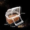 Leak Proof Bird Cage Feeder Cup Clear Plastic Parakeet Feeder Compact Hanging Food Bowl  Bird Cage