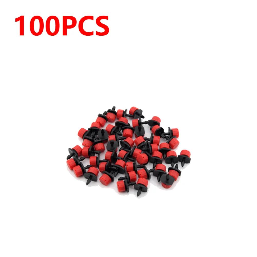 1000-100PCS Garden Micro Drip Irrigation Sprinkler Water Dripper Plants Greenhouse Auto Watering System Nozzle Sprayer Sprinkler