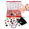 Crystal Calendar Advent 2025 24 Days Christmas Jewelry Kids Crystal Countdown Calendar For Meditation Spirituality Seekers