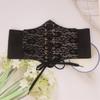 Western Styles Black Corset Leather Belt Women Gothicism Styles Waistband for Women Fashion Accessory