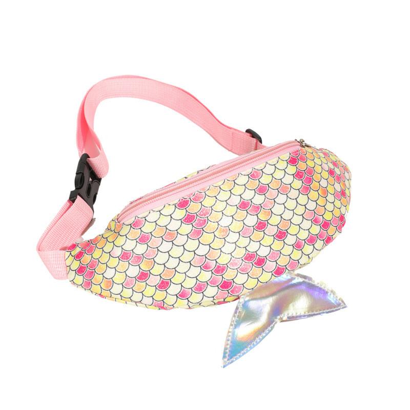 Children Mermaid Cute Fashion Shoulder Crossbody Bag Outdoor Leisure Travel Gift