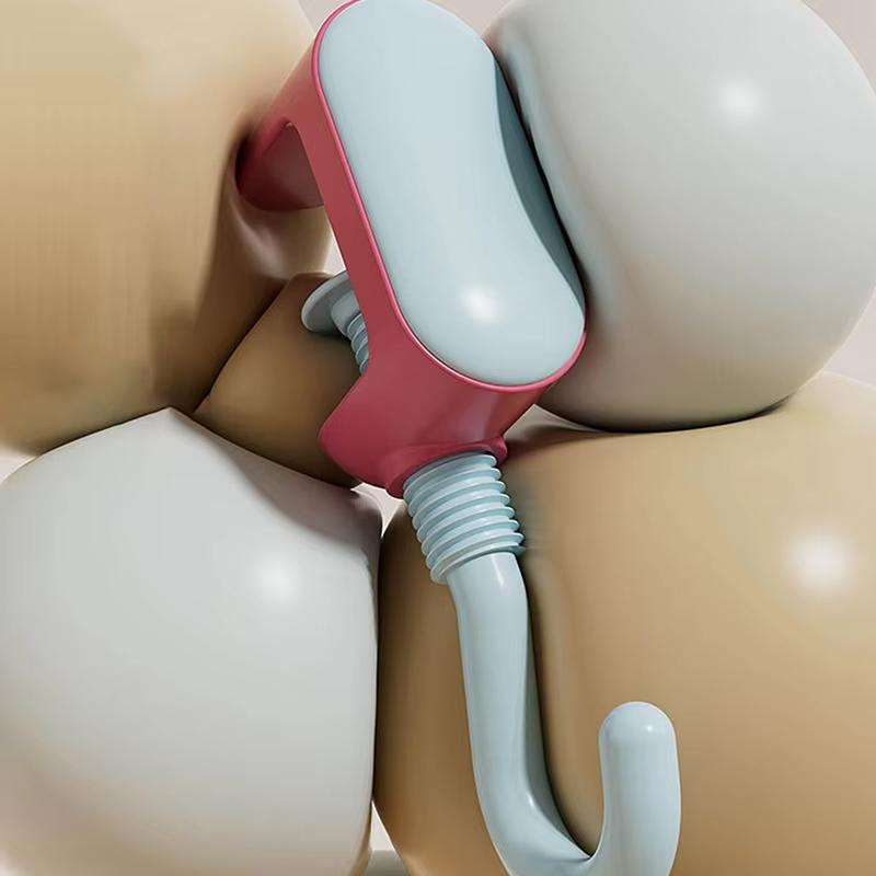 1pc Adjustable Dopamine Hanging Hooks Desk Edge Hook Punch Free Wall-mounted Storage Rack Bag Cup Holder Home Organization