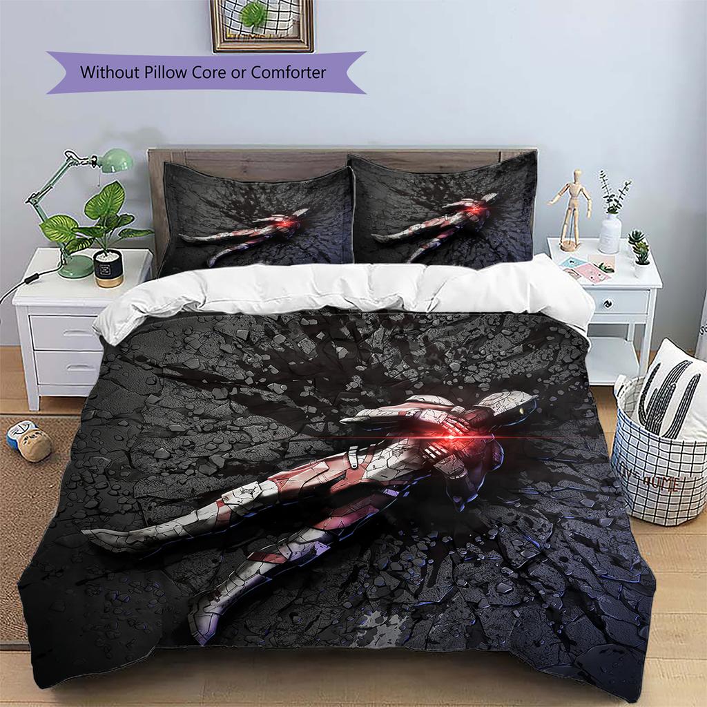 Ultraman Hauptheld Kunst Bettwäsche Set, Ikonische Charakter Schlafzimmer Dekoration, Premium Haus Ornament Geschenk.chl