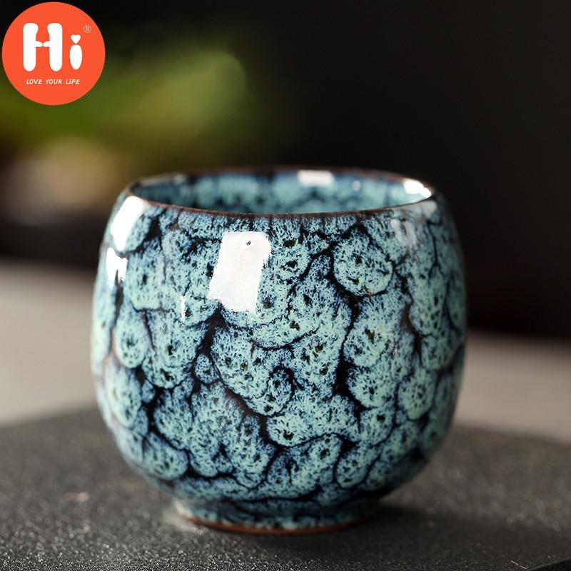 Hallo japanischen Stil Keramik Master Cup Haushalt Kaffeetasse China Ofen ändern Teetasse Porzellan Retro kleine Teeschale Büro Trinkgeschirr