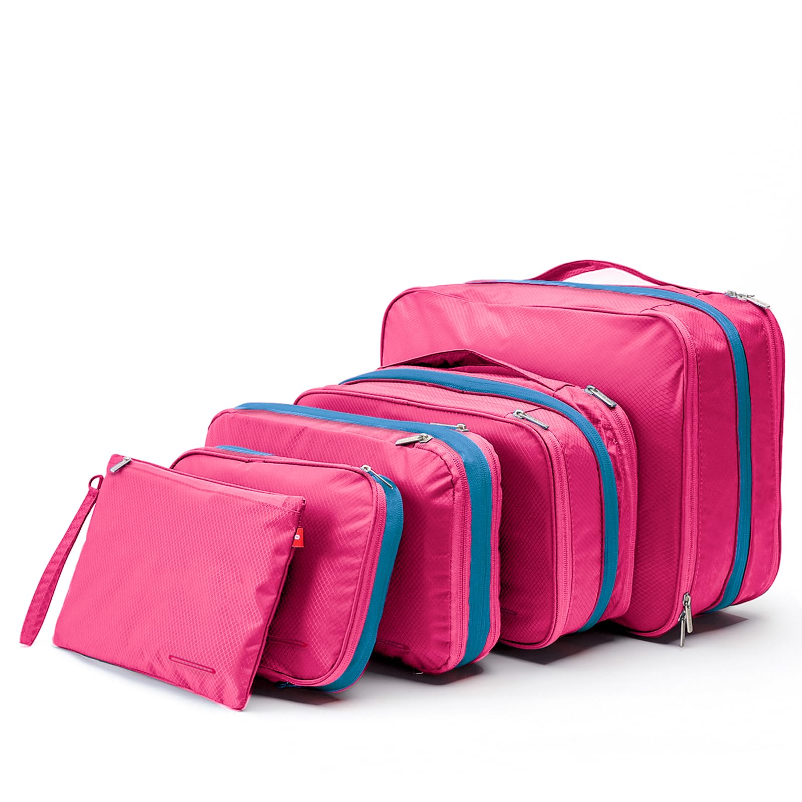 

Bee Nesting Compression Waterproof Travel Pouches for Clothes Compression Expandable Two Storage Business Set Rose Bags, Travel, Bags, Zipper, розовый