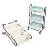 Doll House Home Furnishings Mini Kitchen Rack Movable Electrical Rack