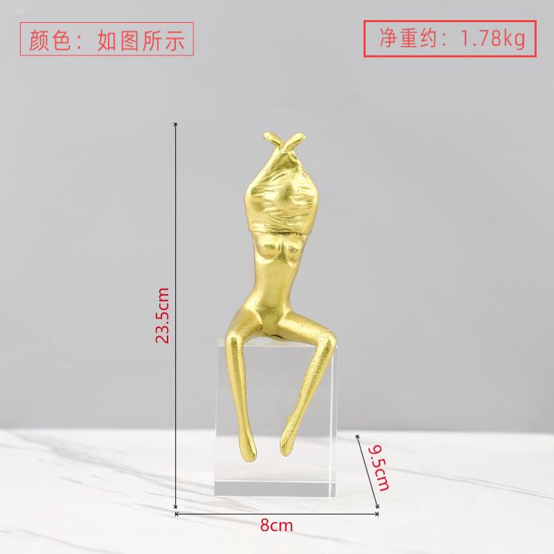 Abstrakte Metallfigur Skulptur Künstlerische Nackte Weibliche Figuren Glasbasis Entkleidende Dame Metall Heimdekoration Zubehör