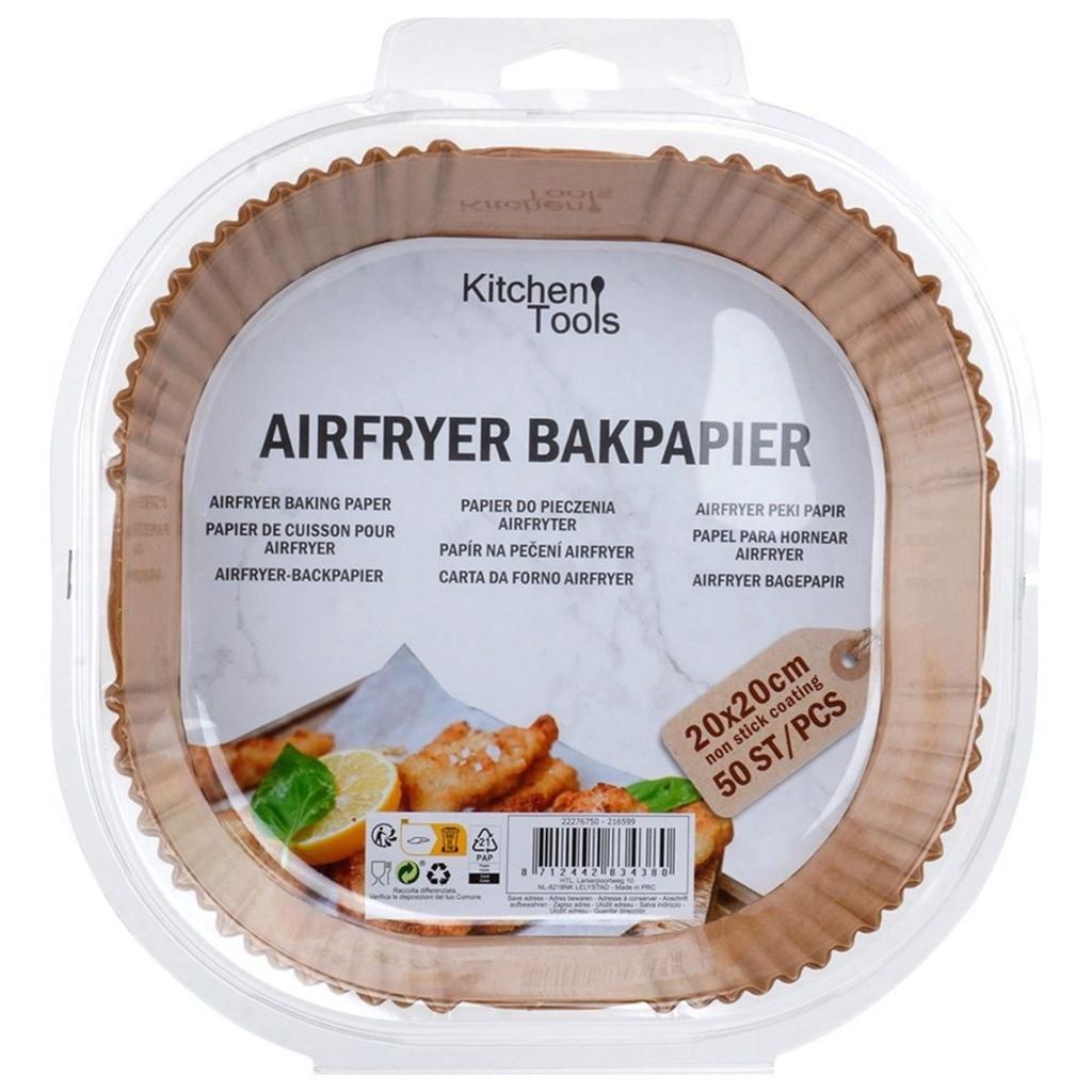 PAPER INSERT FOR FRYER 23x23cm 50pcs. SQUARE 279911