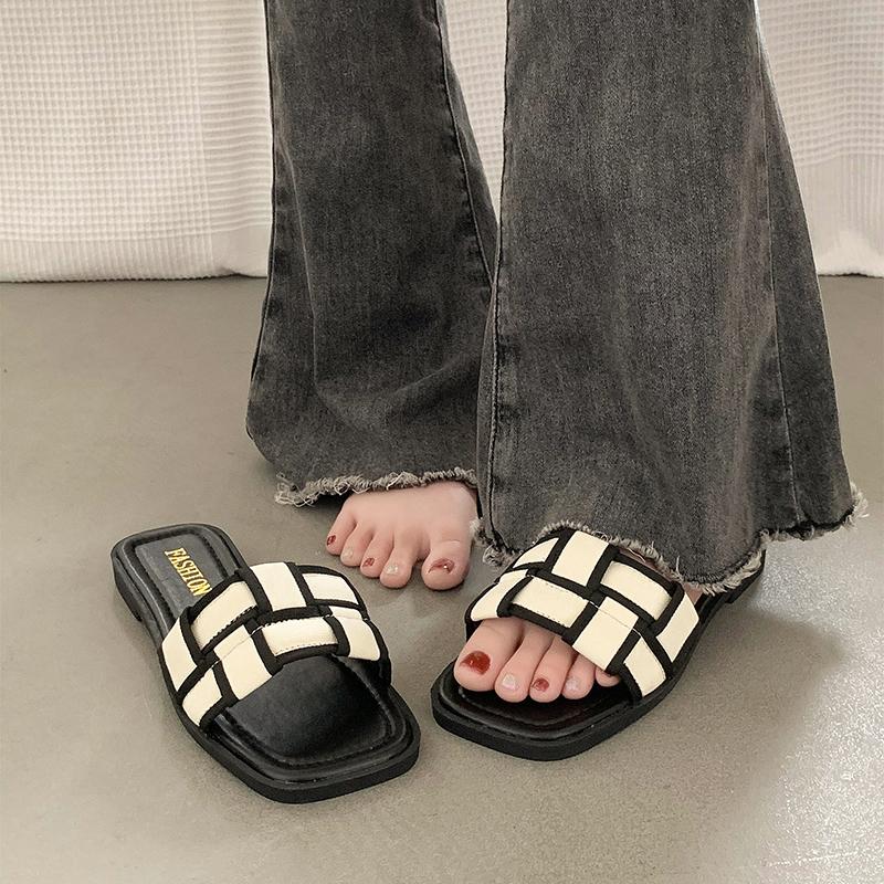 Fashion Female Shoes Ladies' Slippers Luxury Slides Summer Clogs Woman 2025 Designer Flat Beach Beach Shoes Slippers Casual Slides Slipe