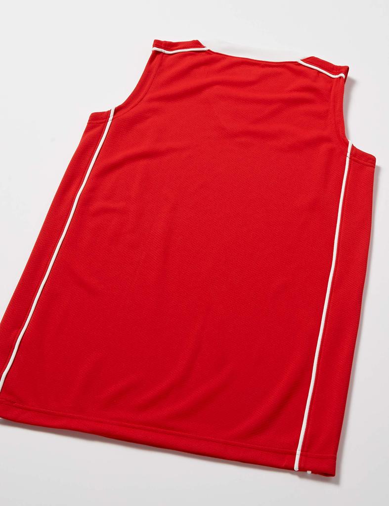 Basketball Wear Game Shirt XB2355 Japan XO to Japanese size [Asics] [Women's] Women's Red/White (equivalent 3L)