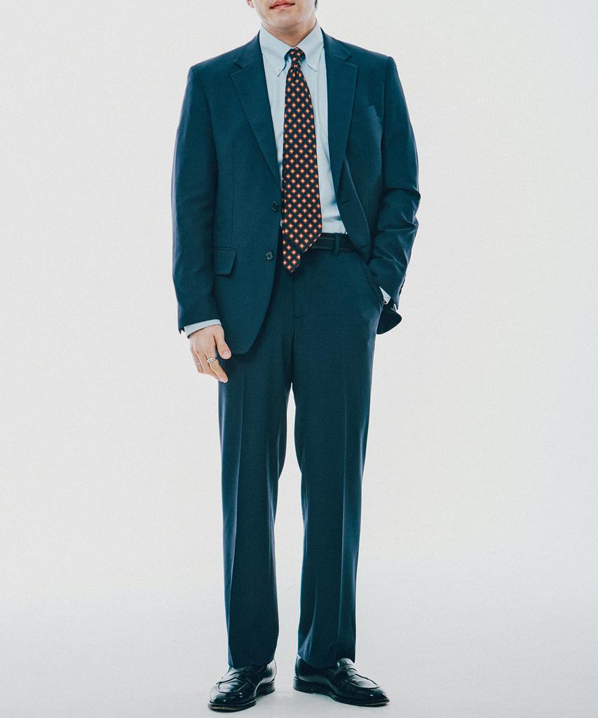 Yale Stretch Comfortable Suit Setup - Wide Fit_Navy
