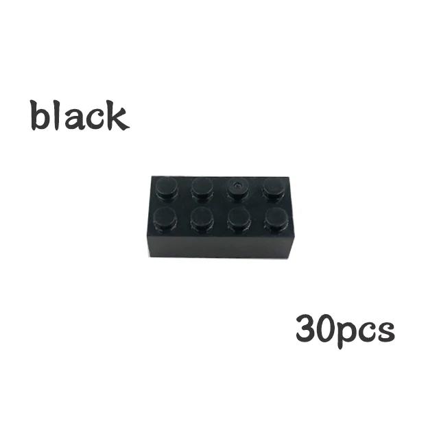 Non-Toxic 30Pcs Bulk Blocks Building Bricks Thick 2X4 Educational Assemblage Construction Toy For Children Size Compatible With Brand 3001