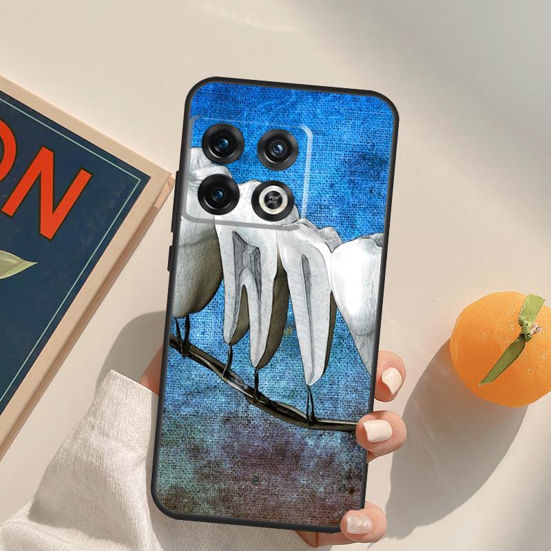 Dentist Tooth Pattern Case For OnePlus 13R 12R 10R 13T 10T 11 12 13 15 OnePlus Nord 5 CE 2 3 4 Lite N20 N30 Cover