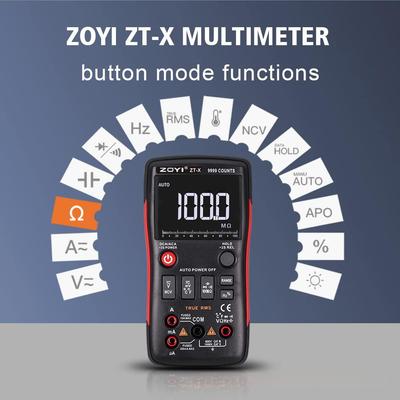 ZOYI ZT-X Multimeter Hochpräzises Automatik-Multimeter Multifunktions-Elektro-Multimeter