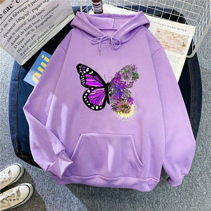 

Spring casual sweater jacket women s spring and autumn models fleece early spring loose hooded spring 2025 new women s models 3XL фіолетовий