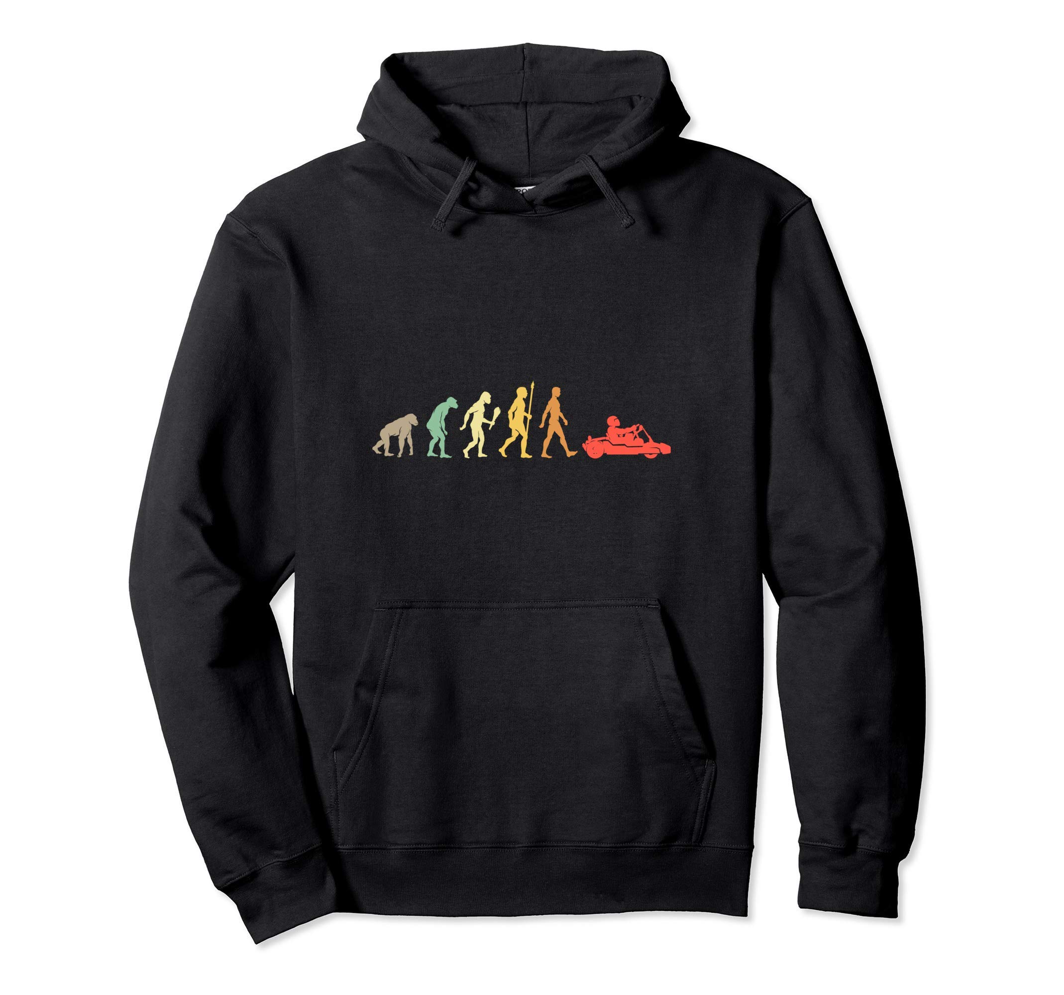 

Funny Go Kart Evolution Present Vintage Go Kart Driver Hoodie