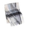 Autumn and Winter Korean Style Pure Cashmere Scarf for Long Women Blue Plaid Cashmere Warm Neck Scarf Couple Scarf