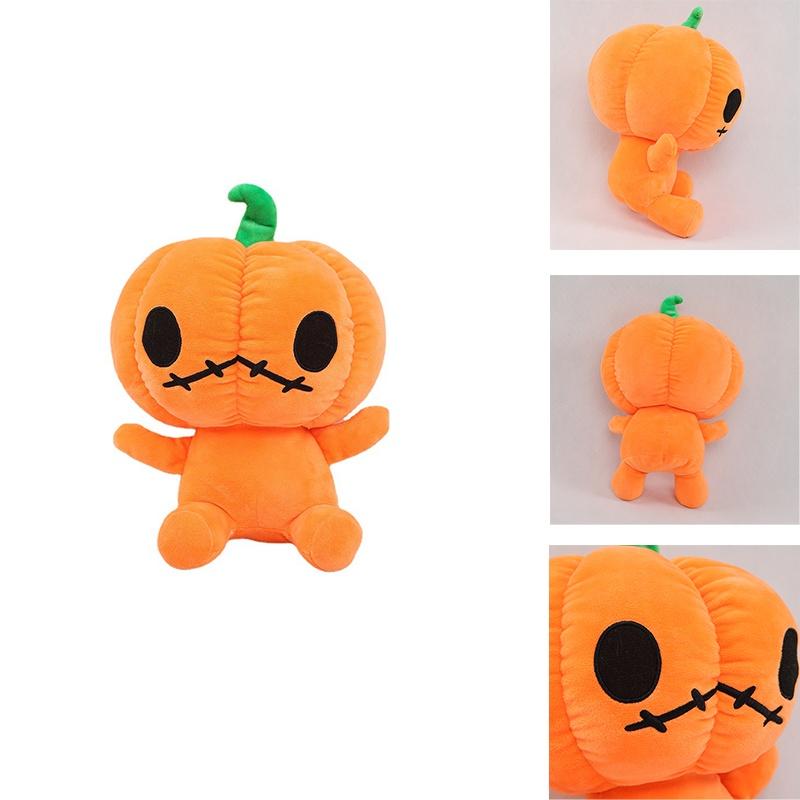 Cute And Comfy Pumpkin Plush Toy For Halloween Decoration 11.8in Soft Stuffed Doll For Kids