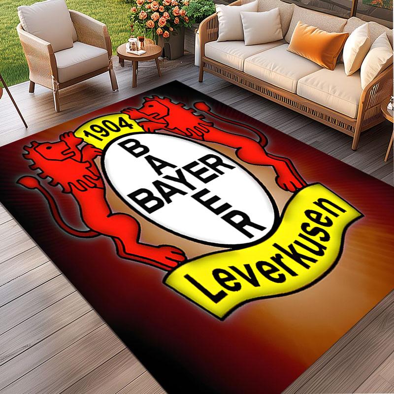 Bayer 04 Leverkusen Print Rug, Washable Floor Carpet, For Entryway Dorm Laundry Room Office Study, Home Decor Birthday Christmas Gift