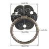 20pcs Small Furniture Handle Bronze Tone Ring Pull Hardware Vintage Drawer Cabinet Pull  Drawer