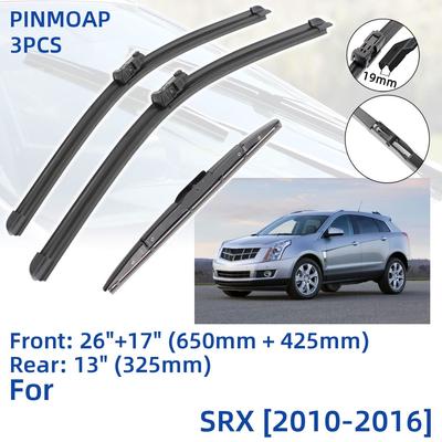 3ks pre Cadillac SRX 2010-2016 26" 17" 13" predné zadné stieracie lišty čelné sklo čelné sklo príslušenstvo rezačky okien 2010 2011 2012 2013 2014 2015 2016