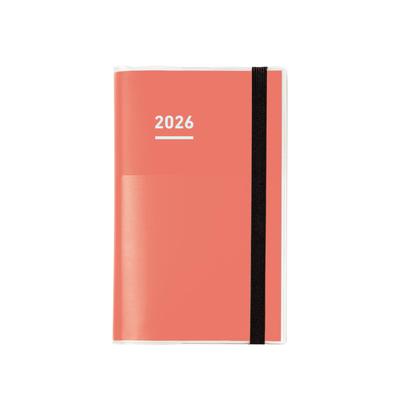 KOKUYO Jibun Techo Mini First Kit Planner 2026 Monthly Weekly B6 Slim Ni-JFM1R-26 Red