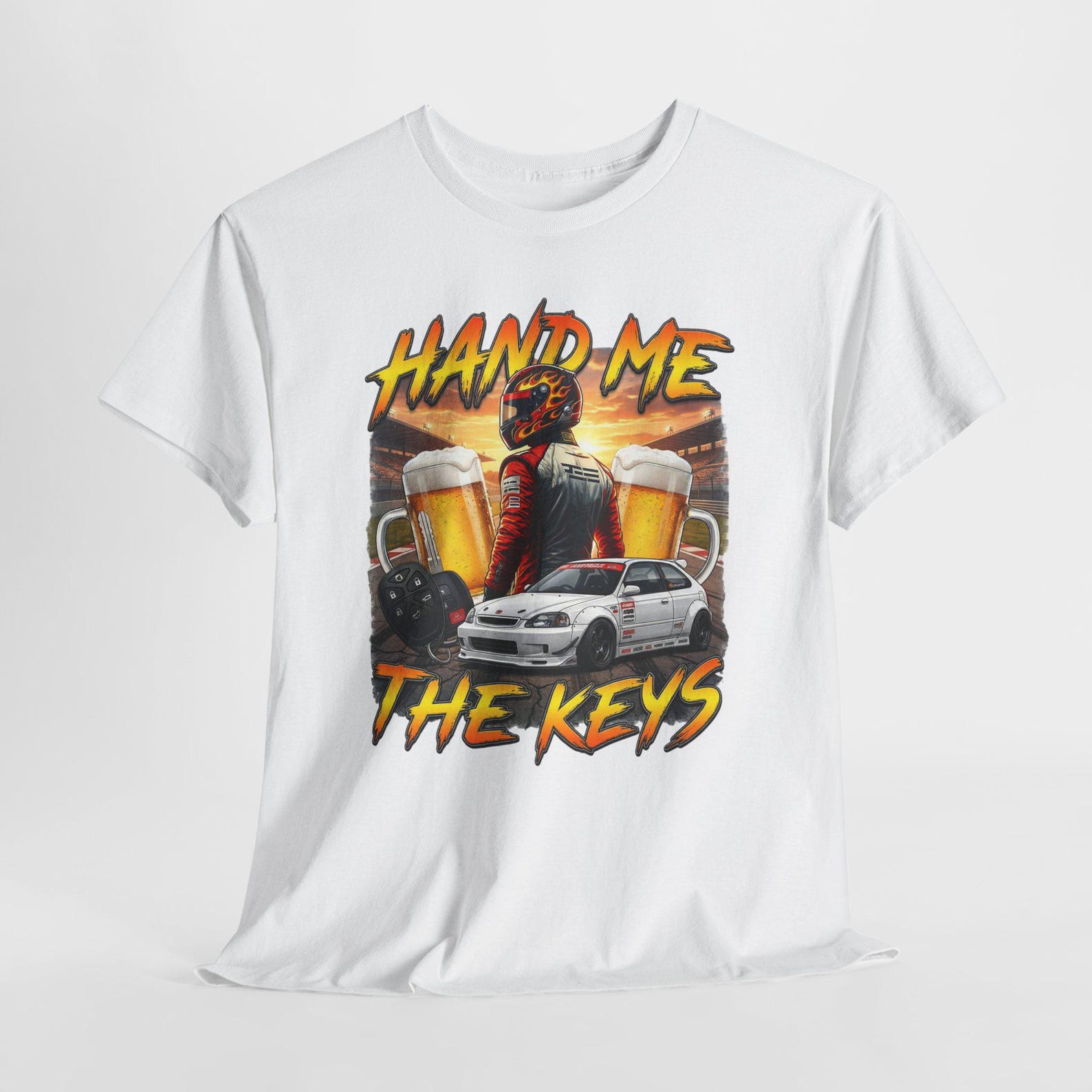Hand Me The Keys Funny Alcoholic Meme Shirt - Humor Drinking Joke T-Shirt S