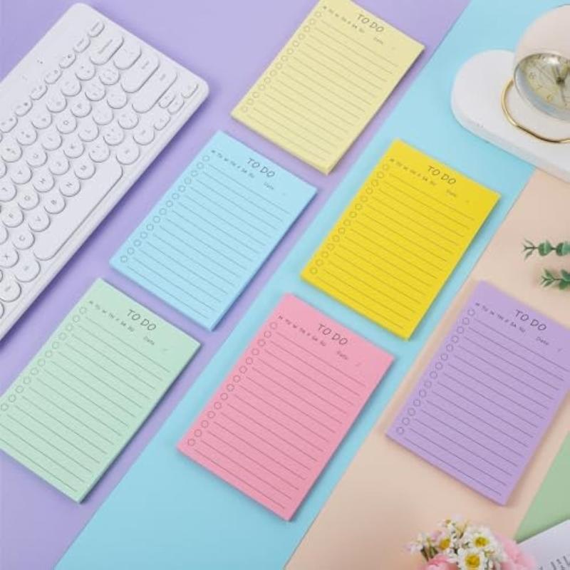 Colorful Note Paper 360Sheets 6x4Inch Adhesive Note Pad Notes Paper Lined Pocket Notepads for Writing Journaling