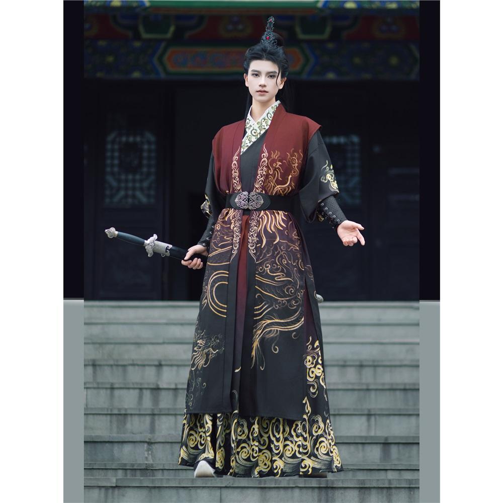 Chinese Song Dynasty Style Hanfu For Male Knights Daily Set