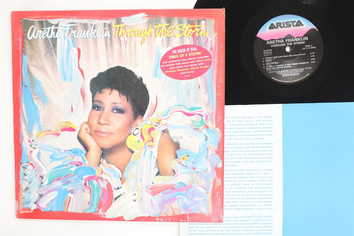 Виниловая пластинка ARETHA FRANKLIN Through The Storm AL8572 ARISTA 1989 США SoulFunk Б/у