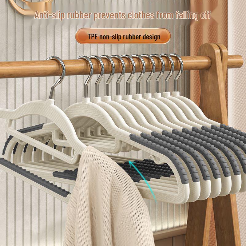 Non-Slip Traceless Hangers: Prevent Shoulder Bumps, Ideal for Home, Shop, and Clothes Drying