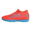 Puma Shattered Studs Future 19.4 TT Jr Turf Soccer Shoes Kids Sneaker Orange Blue 105558-01