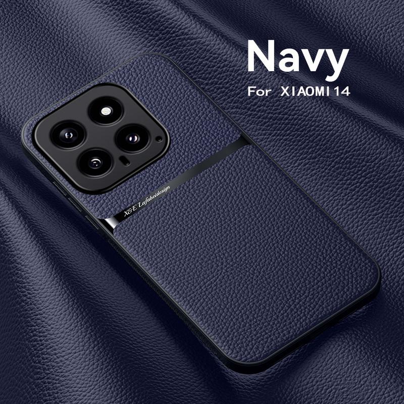 For Xiaomi 14 Case Luxury Magnetic Leather Back Cover for Xiomi Mi14 Mi 14 Pro Xiaomi14 14Pro 5G Full Protection Phone Cases