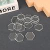 8Pieces Game Token Collection Holder Boxes for Gaming Accessories Hexagon Clear Plastic Acrylic Protector Containers Case Board