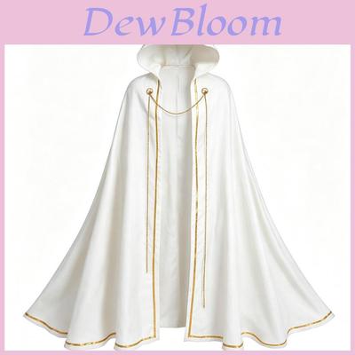 Medieval Cosplay Cloak With Chain Details For Costume Parties And Festivals
