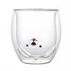 Double Wall Glass High Borosilicate Coffee Cup Heat Resistant Cute Animal Style Tea Mug Milk Juice Drink Glass for Friends Gifts