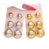 Trendy Gold & Silver Women's Round Stud Earring Set - Small, Medium, Large Sizes