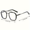 1 Pair of Sleek Black Square Metal Frame Eyeglasses with Anti-Blue Light Lenses Trendy Eye Protection & Computer Use