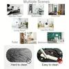 Muscle Fish Printing Round Carpet for Home Living Room Bedroom Decor Circle Rug Non Slip Mechanical Washable Flannel Floor Mat