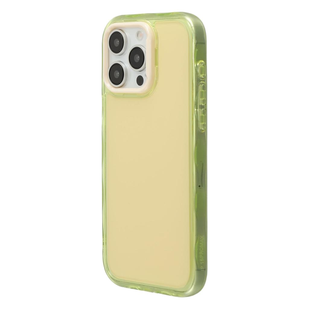 For iPhone 14 Pro Case Inner Wave Pattern TPU + Acrylic Phone Cover