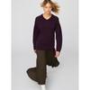 Uniqlo Cashmere Relaxed V Neck Sweater With Scarf