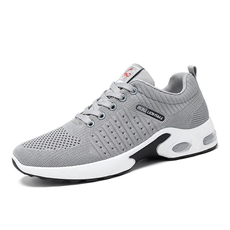 Men's Spring Breathable Mesh Air Cushion Athletic Running Sneakers Large Size.