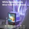Aurora Projector Table Night Light With 3D Surround Sound Bluetooth Speaker White Noise Table Decoration Lamp For Christmas Gift
