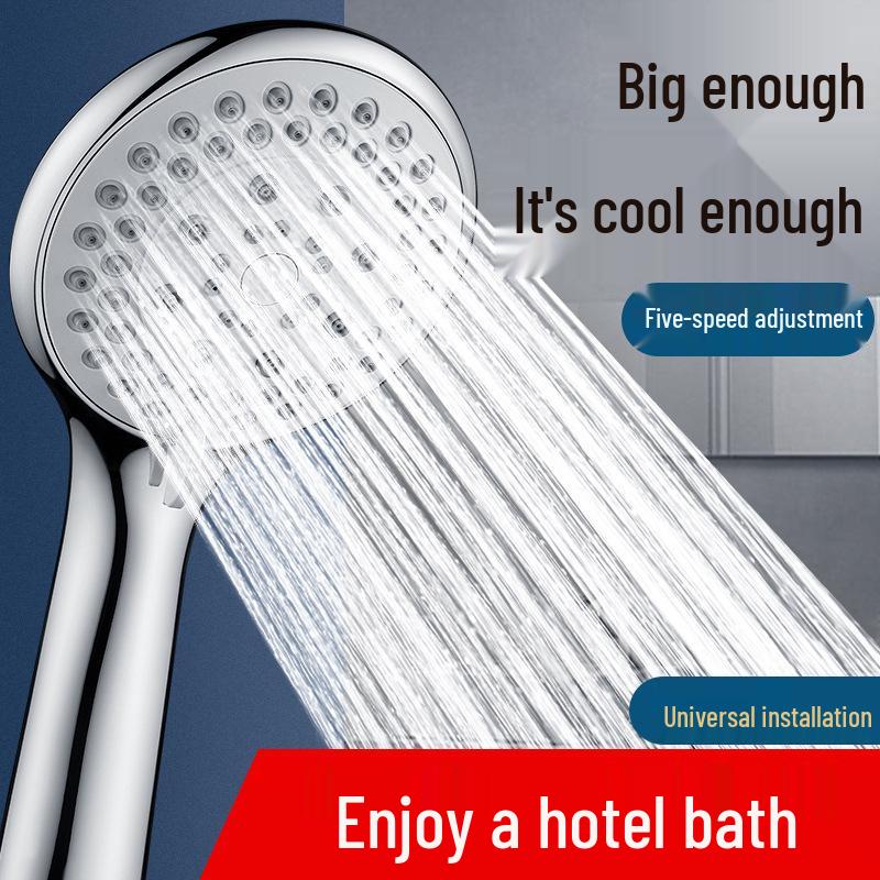 Adjustable Pressurized Handheld Shower Head with Massage & Water-Saving Features